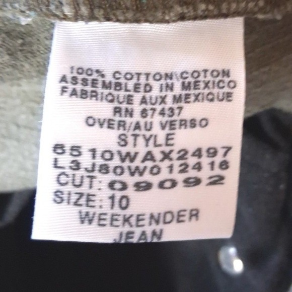 Polo Jeans Co.Ralph Lauren Women Corduroy Pants, Weekender Jeans, Green, Size 10 - Picture 3 of 9